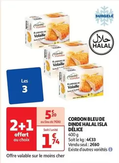 Cordon Bleu de Dinde Halal Isla Delice - Oriental Viandes