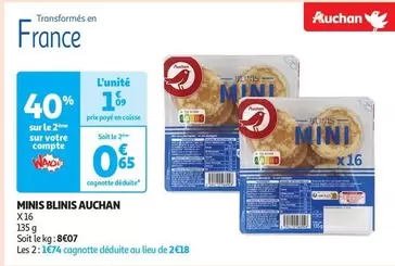 Auchan - Minis Blinis