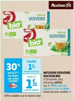 Auchan - Infusion Verveine Bio