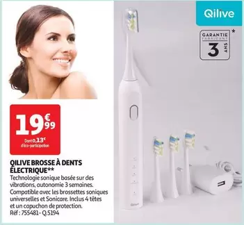 Qilive - Brosse À Dents Électrique