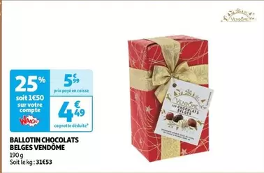 Vendôme - Ballotin Chocolats Belges