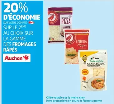 Auchan - Sur La Gamme Des Fromages Râpés