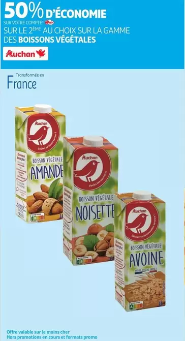 Auchan - Sur La Gamme Des Boissons Vegetales