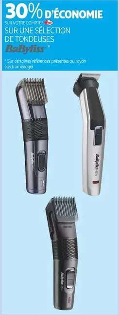 Babyliss - Sur Une Sélection De Tondeuses