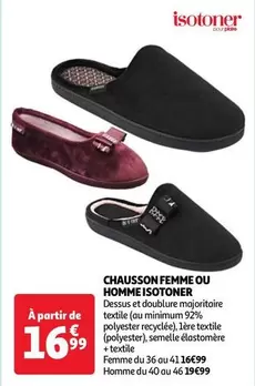 Isotoner - Chausson Femme Ou Homme