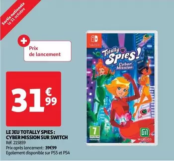 Le Jeu Totally Spies: Cyber Mission Sur Switch