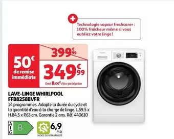 Whirlpool - Lave-Linge FFB8258BVFR