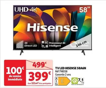 Hisense - Tv Led 58A6N