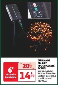 Actuel - Guirlande Solaire Rechargeable