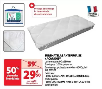 Surmatelas Anti Punaise +Acariens