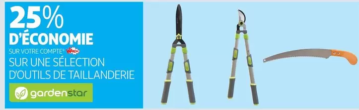 Gardenstar : Outils de Taillanderie en Promotion avec Sélection de Caractéristiques