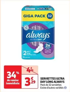 Always - Serviettes Ultra Day Long