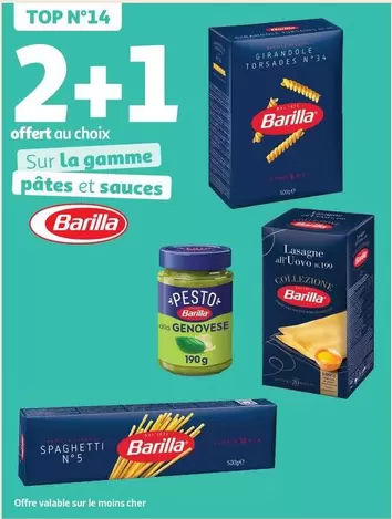 Barilla - Sur La Gamme Pates Et Sauces offre sur Auchan Supermarché