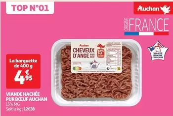 Auchan - Viande Hachée Pur Bœuf