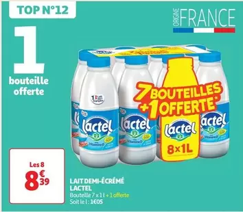 Lactel - Lait Demi-Écrémé