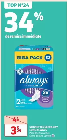 Always - Serviettes Ultra Day Long