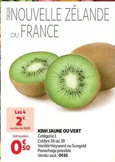 Kiwi Jaune Ou Vert