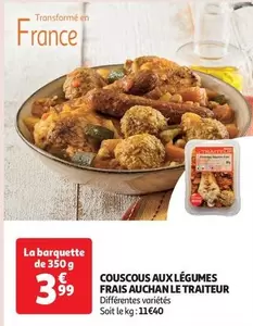 Auchan - Couscous Aux Légumes Frais Le Traiteur