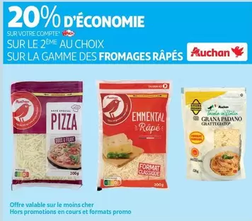 Auchan - Sur La Gamme Des Fromages Râpés