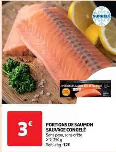 Portions De Saumon Sauvage Congelé