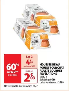 Gourmet Mousseline au Poulet pour Chat Adulte - Une Révélation Gourmande!