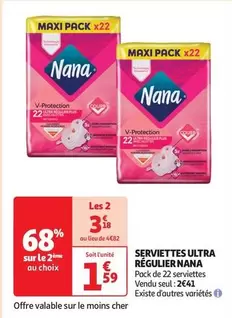 Nana - Serviettes Ultra Régulier