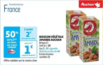 Auchan - Boisson Végétale Amande