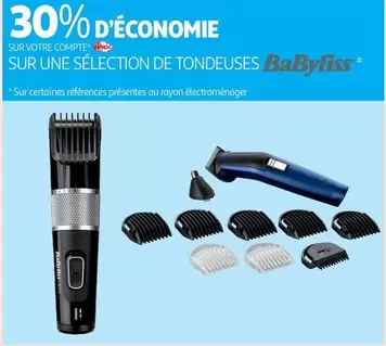 Babyliss - Sur Une Sélection De Tondeuses