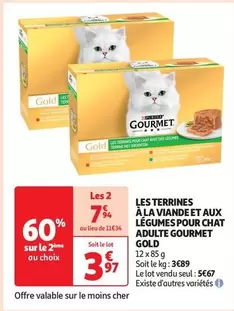 Gourmet Gold : Terrines à la Viande et aux Légumes pour Chats Adultes - Savourez le meilleur pour votre compagnon !