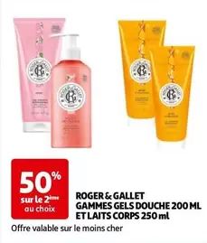 Roger&Gallet - Gammes Gels Douche Et Laits Corps 