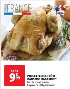 Poulet Fermier Rôti Dans Nos Magasins