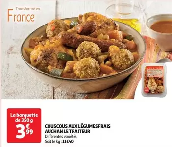 Auchan - Couscous Aux Légumes Frais Le Traiteur