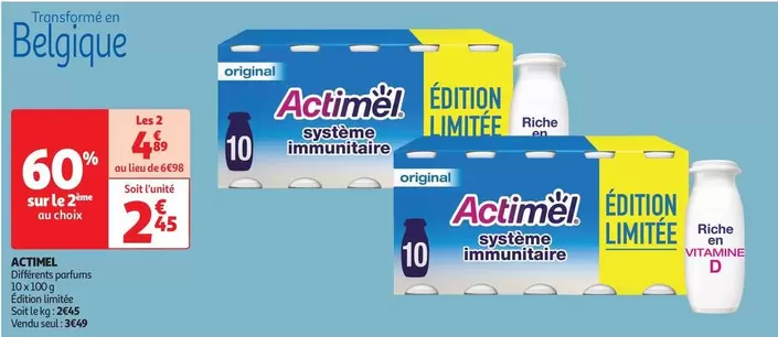 Actimel - Differents offre à 3,49€ sur Auchan Supermarché