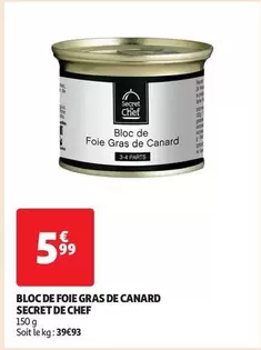 Secret De Chef - Bloc De Foie Gras De Canard 