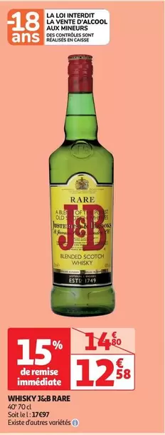 J&B - Whisky Rare