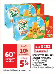 Materne - Pom'Potes 5 Fruits Jaunes