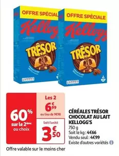 Kellogg'S - Céréales Trésor Chocolat Au Lait