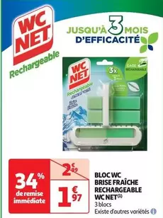 Wc Net - Bloc Wc Brise Fraîche Rechargeable