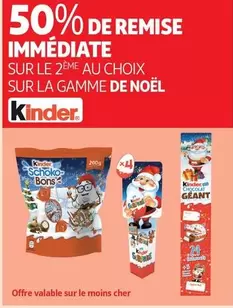 kinder - sur la gamme de noël