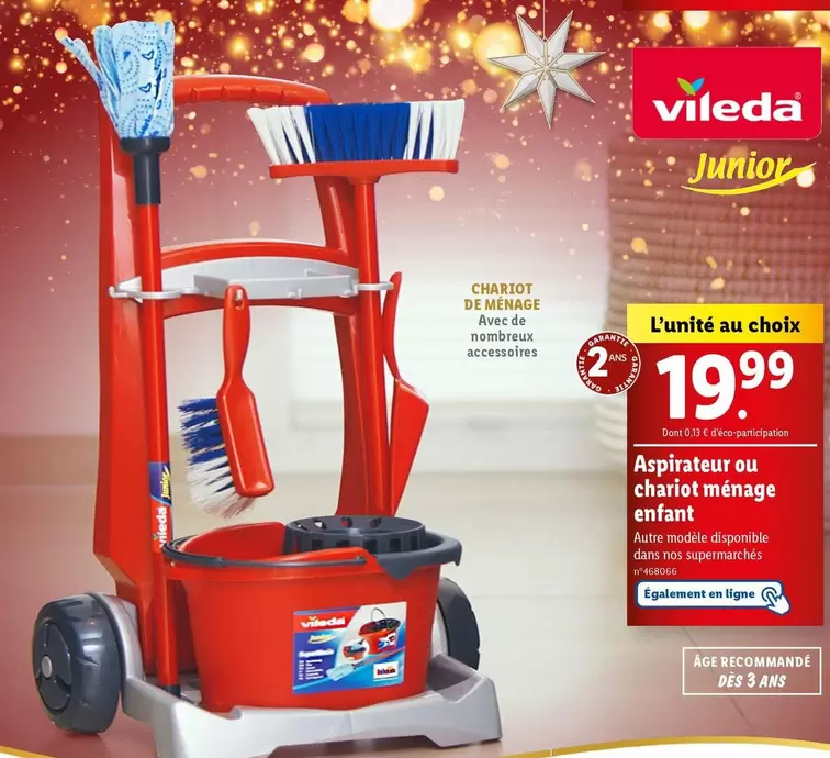 vileda - aspirateur ou chariot merage enfant