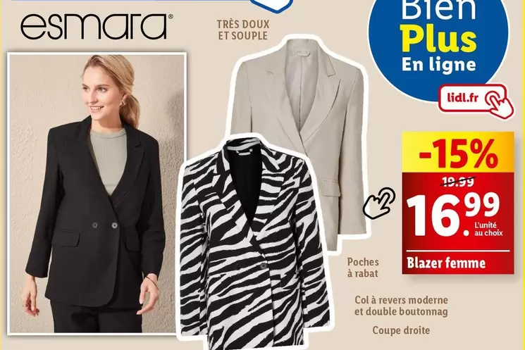 esmara - blazer femme 