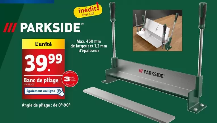 Parkside - Banc De Pliage