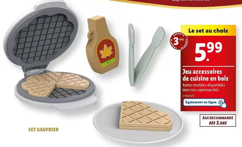 playtive - jeu accessoires de cuisine en bois