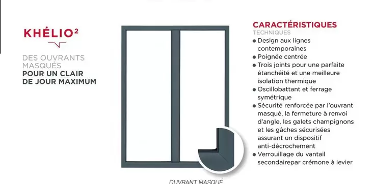 Khélio2 - Deso Ovaants Masque Pour Un Clair De Jour Maximum offre sur Fenêtres Lorenove