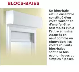 Blocs- Baies offre sur Fenêtres Lorenove