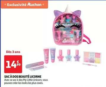 Auchan - Sac À Dos Beauté Licorne