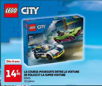 LEGO - Course-poursuite entre la voiture de police et la super voiture