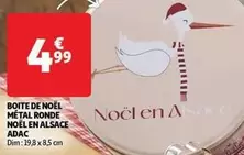 Adoc - Boite De Noël Métal Ronde Noël En Alsace