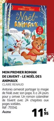 Avent - Mon Premier Roman De L'avent: Le Noël Des Animaux