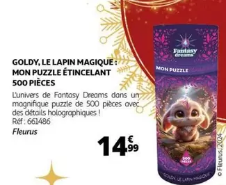 Mon - Goldy, Le Lapin Magique: Puzzle Étincelant 500 Pièces - Promo Spéciale!